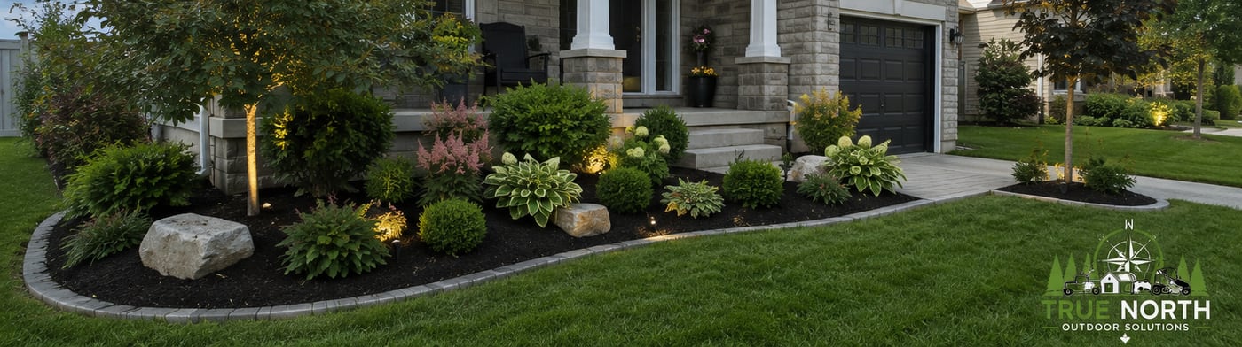 After: front garden bed redesign, a clean